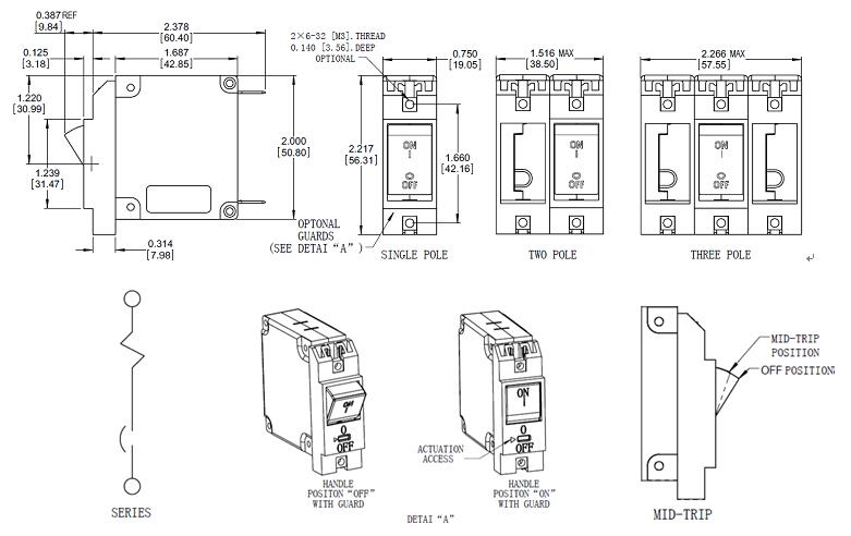 ba circuit breaker for equipment Dimensions and wiring method supplier